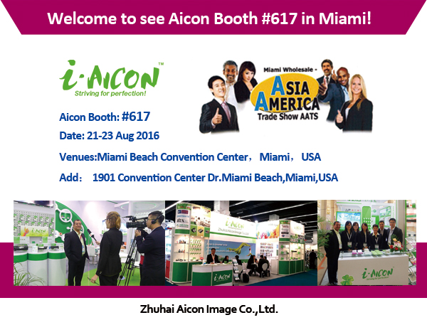 Invitation to Aicon Booth #617 in Miami!