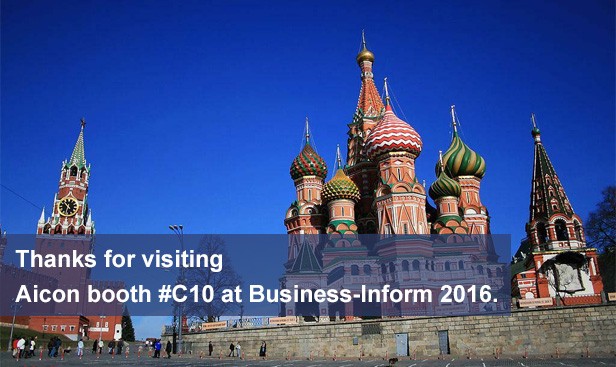Invitation to Aicon Booth #C10 in Moscow!