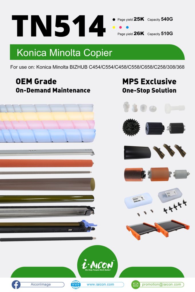 IAICON Launches TN514 Toner and Parts – Complete MPS Solution for