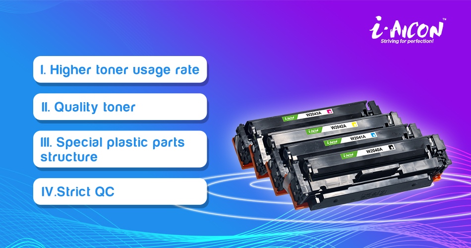 Quality compatible color toner cartrigde 414A/X series - i · AICON